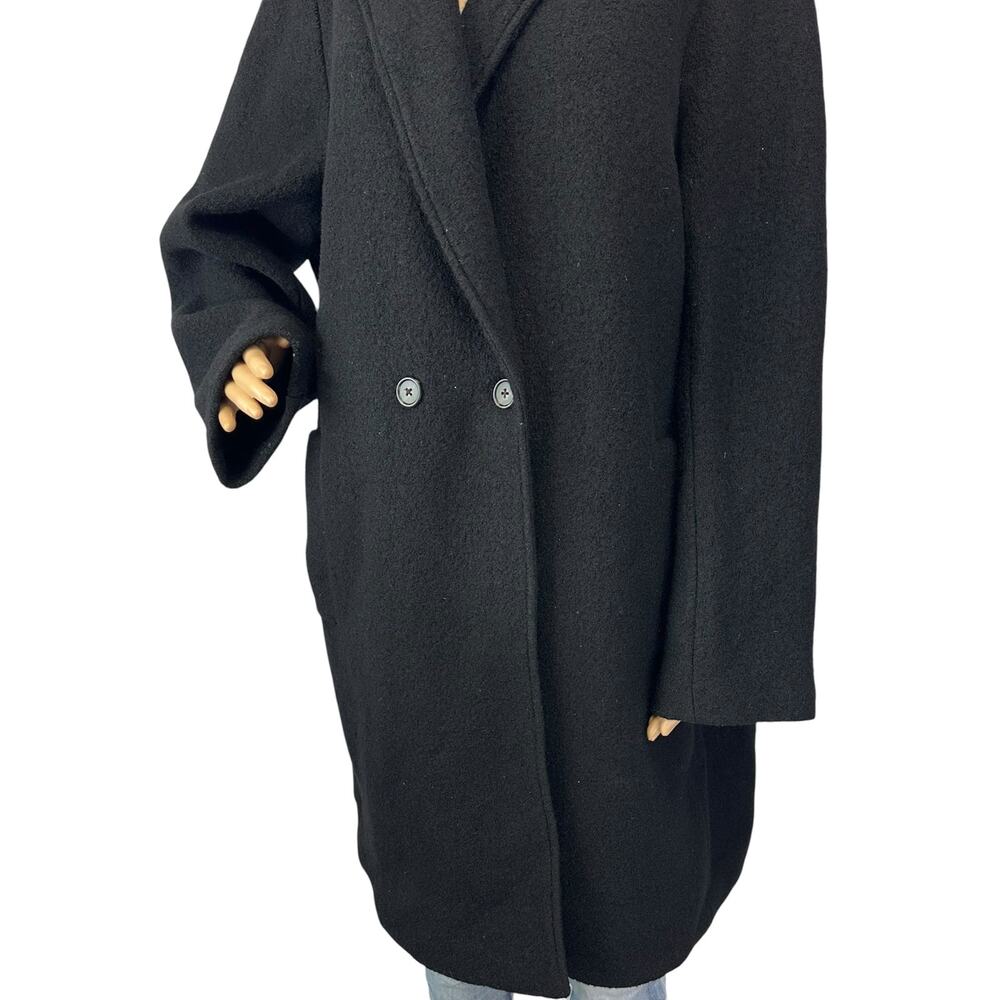 J. Crew Daphne Topcoat in Pure Italian Boiled Wool Black BM955 Plus Size 22 - Picture 10 of 14